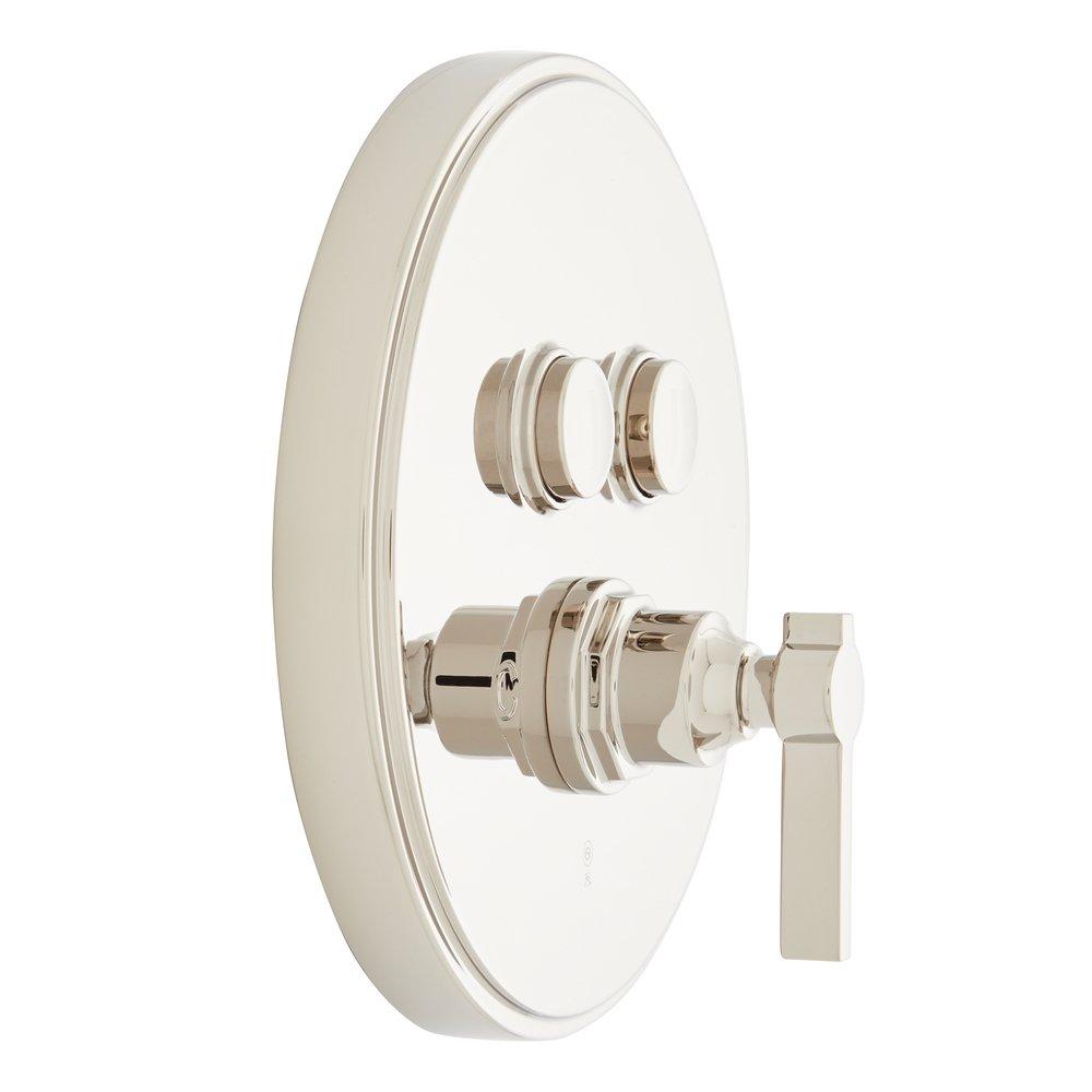 Signature Hardware Polished Nickel Single Handle Pressure Balancing Valve Trim 