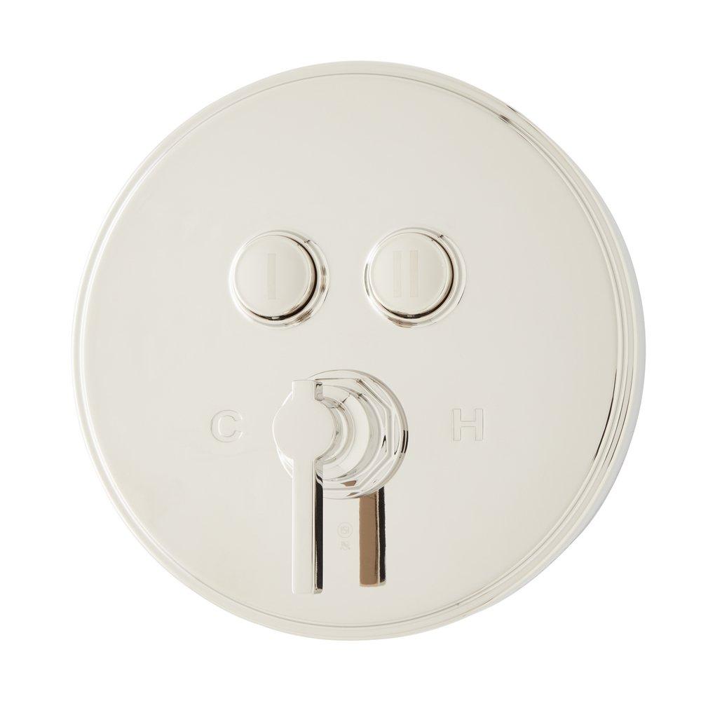 Signature Hardware Polished Nickel Single Handle Pressure Balancing Valve Trim 