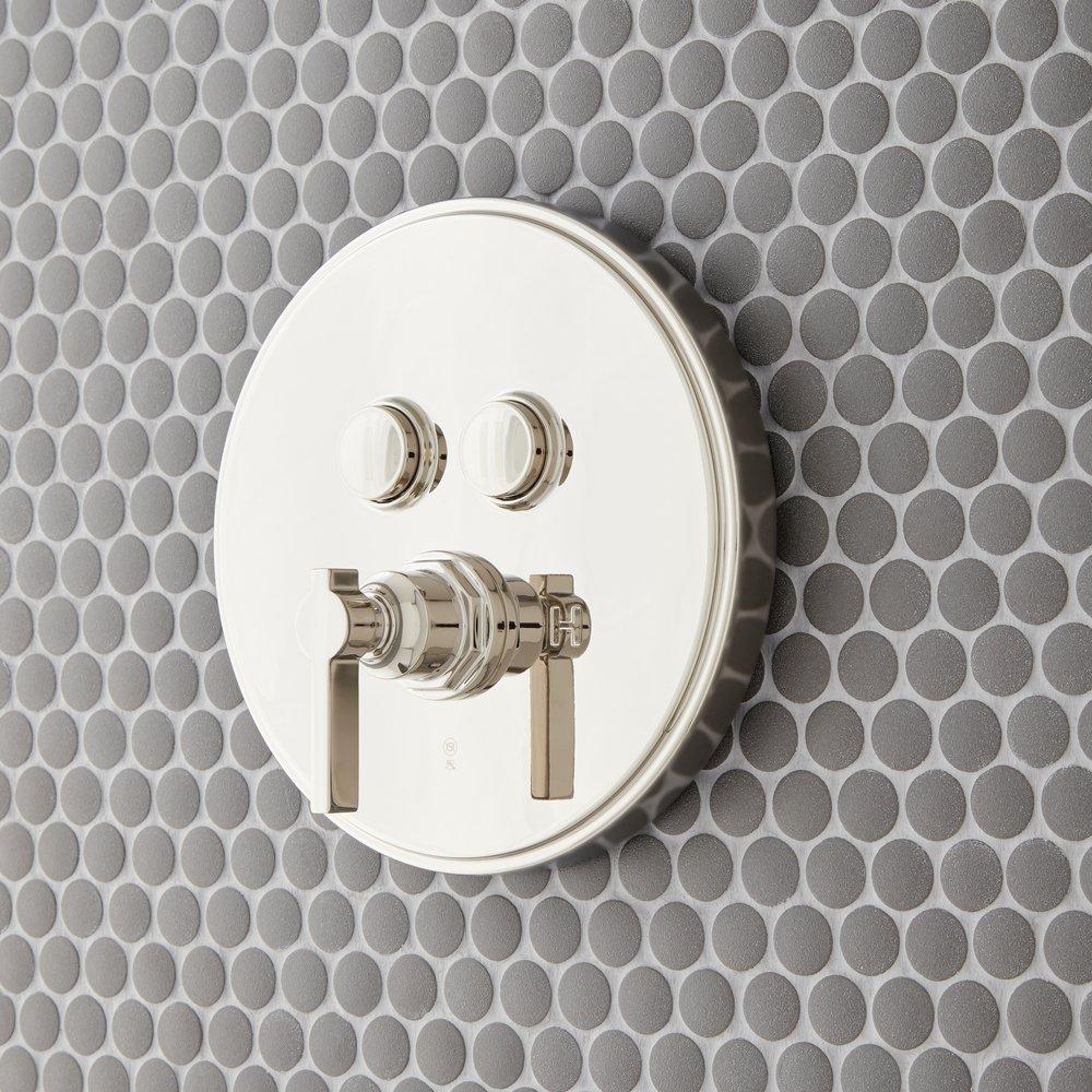 Single Handle Pressure Balancing Valve Trim Set in Polished Nickel - 1/2 in. Valve Included 