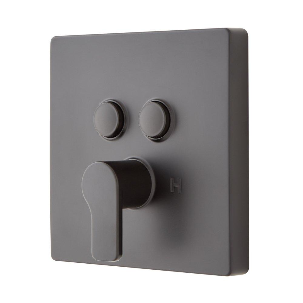 Signature Hardware Matte Black Single Handle Bathtub & Shower Faucet 