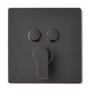 Single Handle Pressure Balancing Valve Trim Set in Matte Black - 1/2 in. Valve Included 