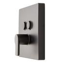 Single Handle Pressure Balancing Valve Trim Set in Matte Black - 1/2 in. Valve Included 