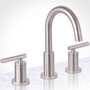 Two Handle Widespread Bathroom Sink Faucet in Brushed Nickel