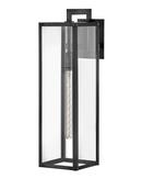 5W 1-Light 25 in. Outdoor Wall Sconce in Black