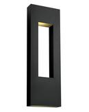 6.5W 3-Light 36 in. Outdoor Wall Sconce in Satin Black