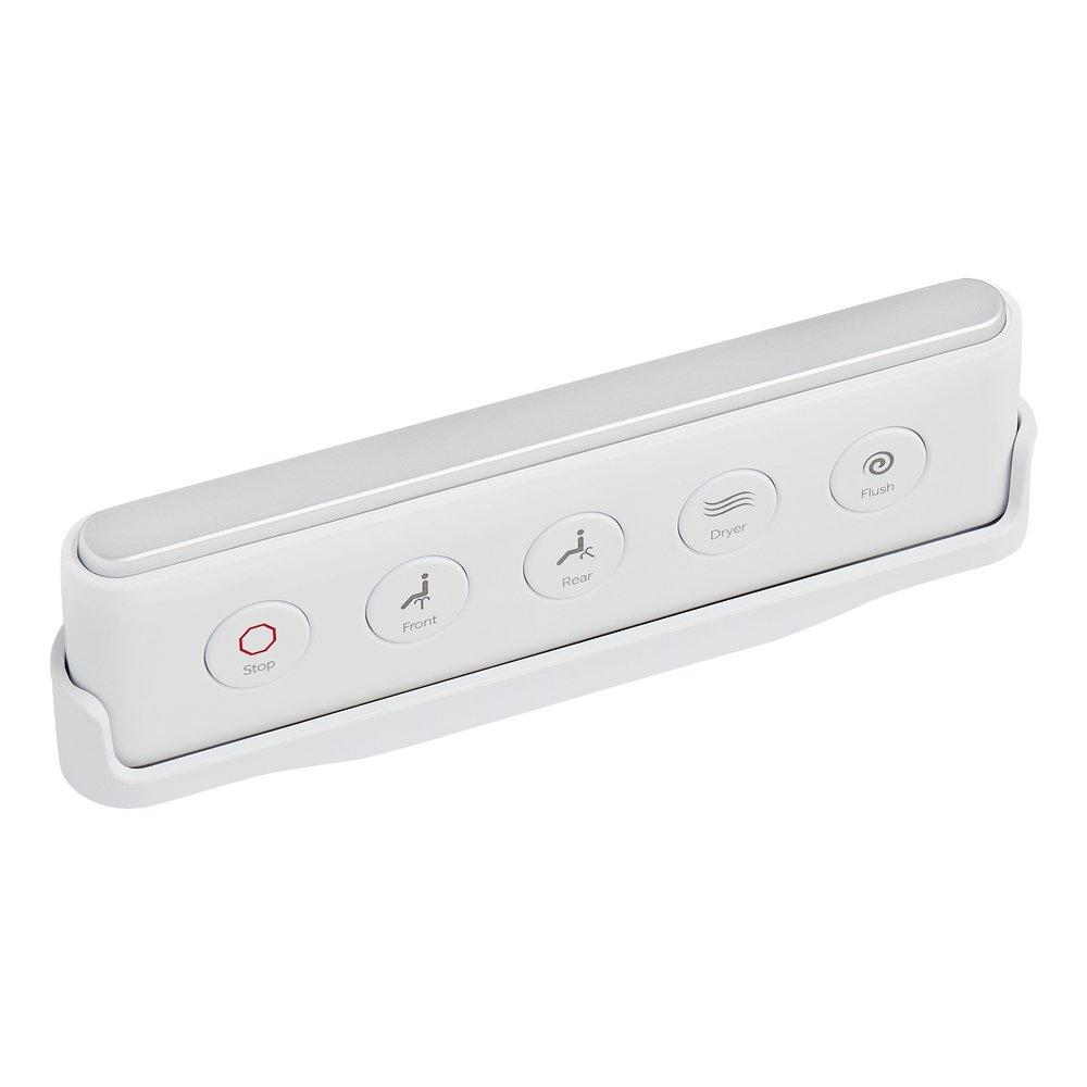 1.0 gpf Elongated One Piece Toilet in White - Bidet Seat Included 