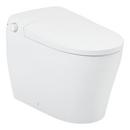 1.0 gpf Elongated One Piece Toilet in White - Bidet Seat Included 