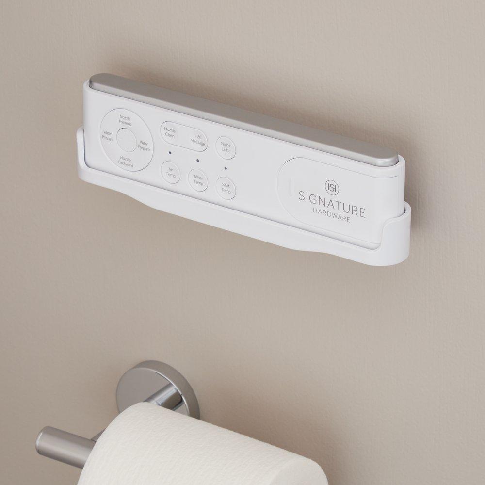 1.0 gpf Elongated One Piece Toilet in White - Bidet Seat Included 