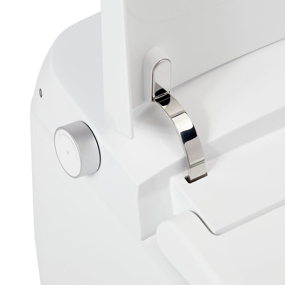 1.0 gpf Elongated One Piece Toilet in White - Bidet Seat Included 
