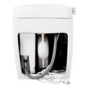 1.0 gpf Elongated One Piece Toilet in White - Bidet Seat Included 