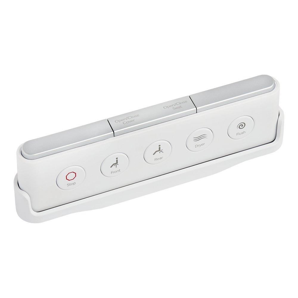 1.0 gpf Elongated One Piece Toilet in White - Bidet Seat Included 