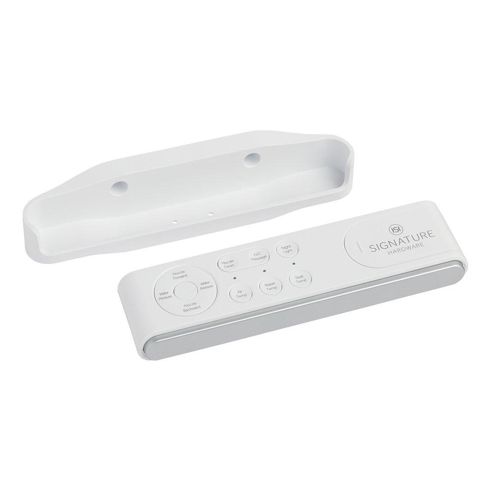 1.0 gpf Elongated One Piece Toilet in White - Bidet Seat Included 