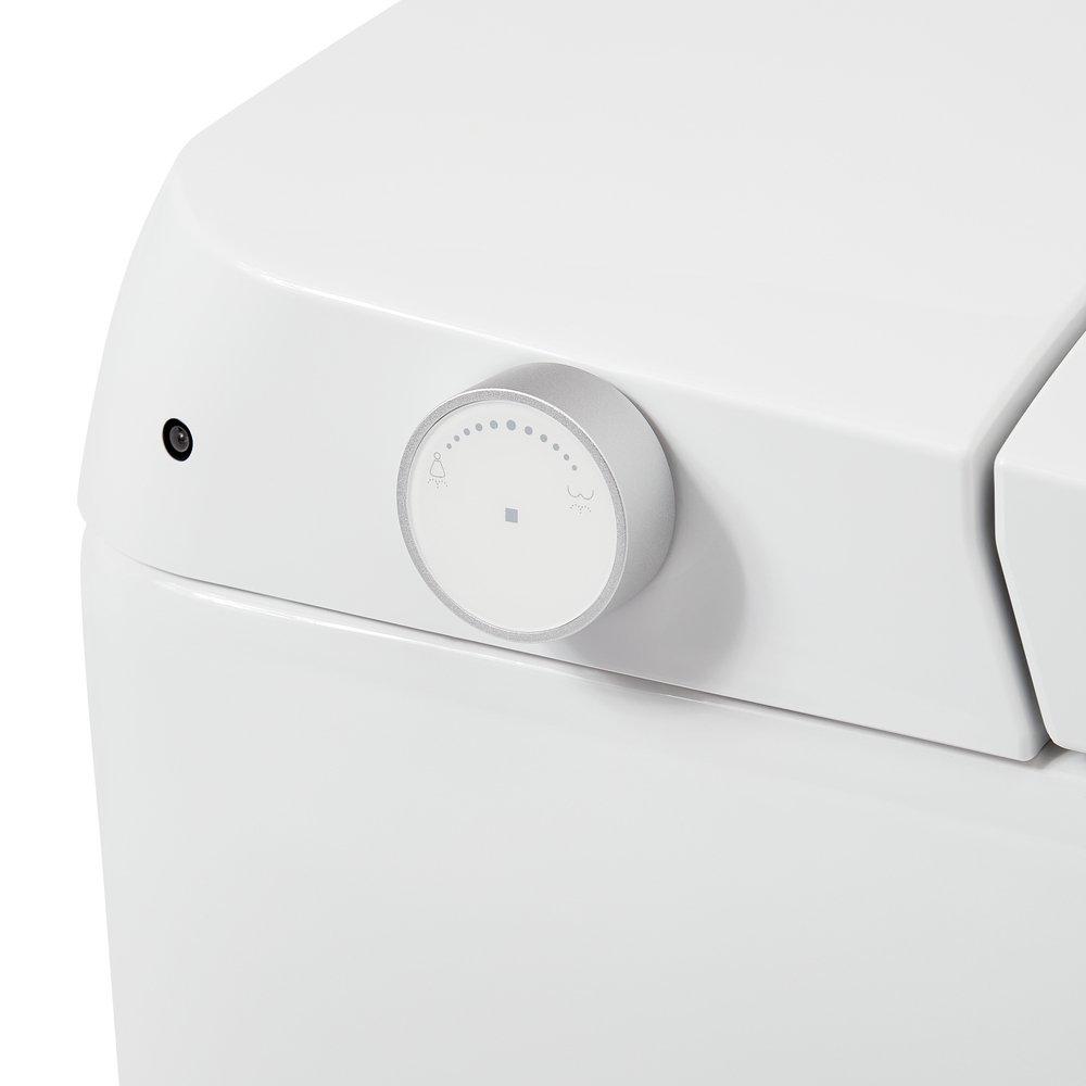 1.0 gpf Elongated One Piece Toilet in White - Bidet Seat Included 