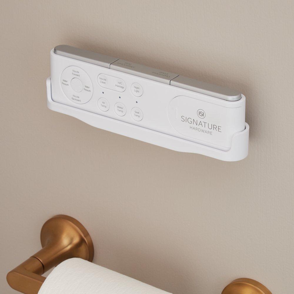 1.0 gpf Elongated One Piece Toilet in White - Bidet Seat Included 
