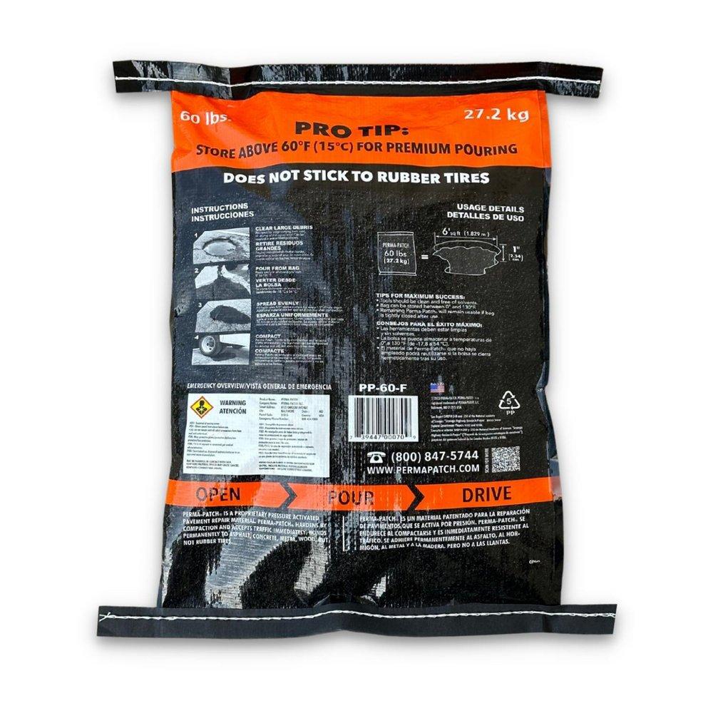 Perma-Patch Black Asphalt, Cement and Concrete Fine Mix Bag Container Pavement Repair Patch in Black 