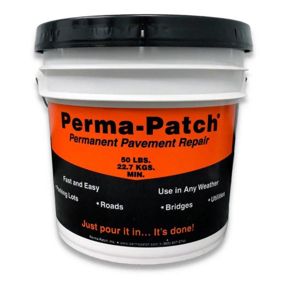 Perma-Patch Black Asphalt, Cement and Concrete Fine Mix Pail Container Pavement Repair Patch in Black 