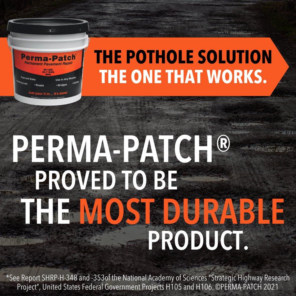 Perma-Patch Black Asphalt, Cement and Concrete Fine Mix Pail Container Pavement Repair Patch in Black 