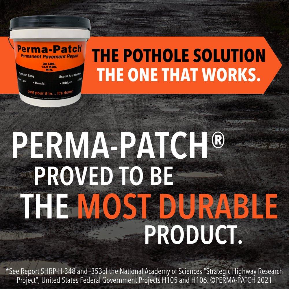 Perma-Patch Black Asphalt, Cement and Concrete Fine Mix Pail Container Pavement Repair Patch in Black 