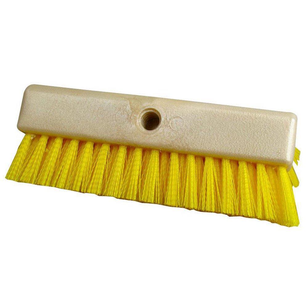 Carlisle Yellow 10 x 5 in. Polypropylene Bi-Level Scrub Brush 