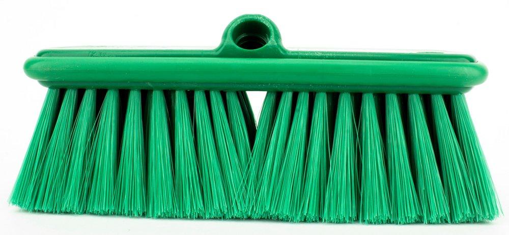 Carlisle Green Synthetic Brush with Flagged Bristles in Green 