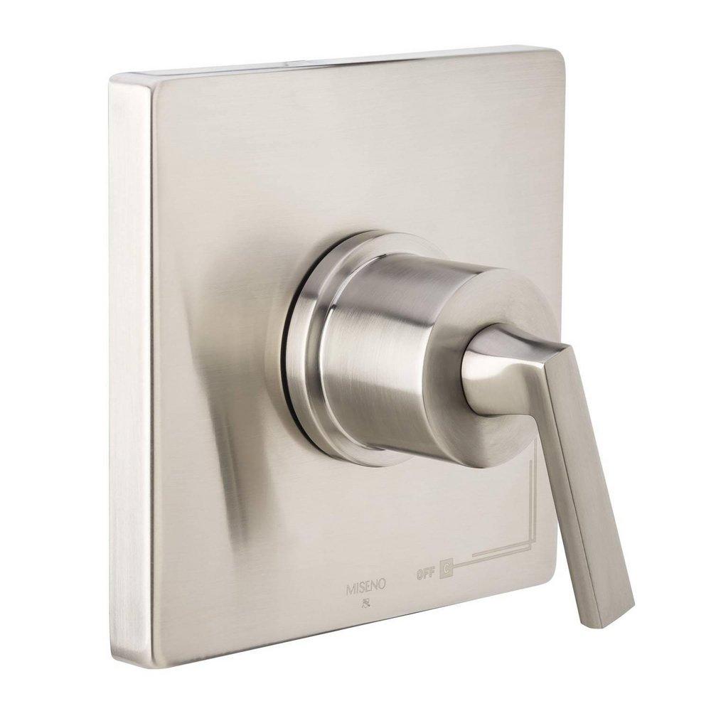 Single Handle Pressure Balancing Valve Trim in Brushed Nickel 