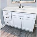 Design House Solid White 49 x 22 in. Single Bowl Stone Vanity Top 