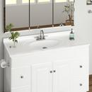Design House Solid White 49 x 22 in. Single Bowl Stone Vanity Top 