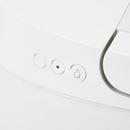 1.28 gpf Elongated One Piece Tankless Battery Operated Toilet in White 