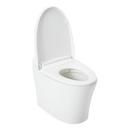 1.28 gpf Elongated One Piece Tankless Battery Operated Toilet in White 