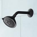 Signature Hardware Matte Black Shower Arm and Escutcheon Kit 