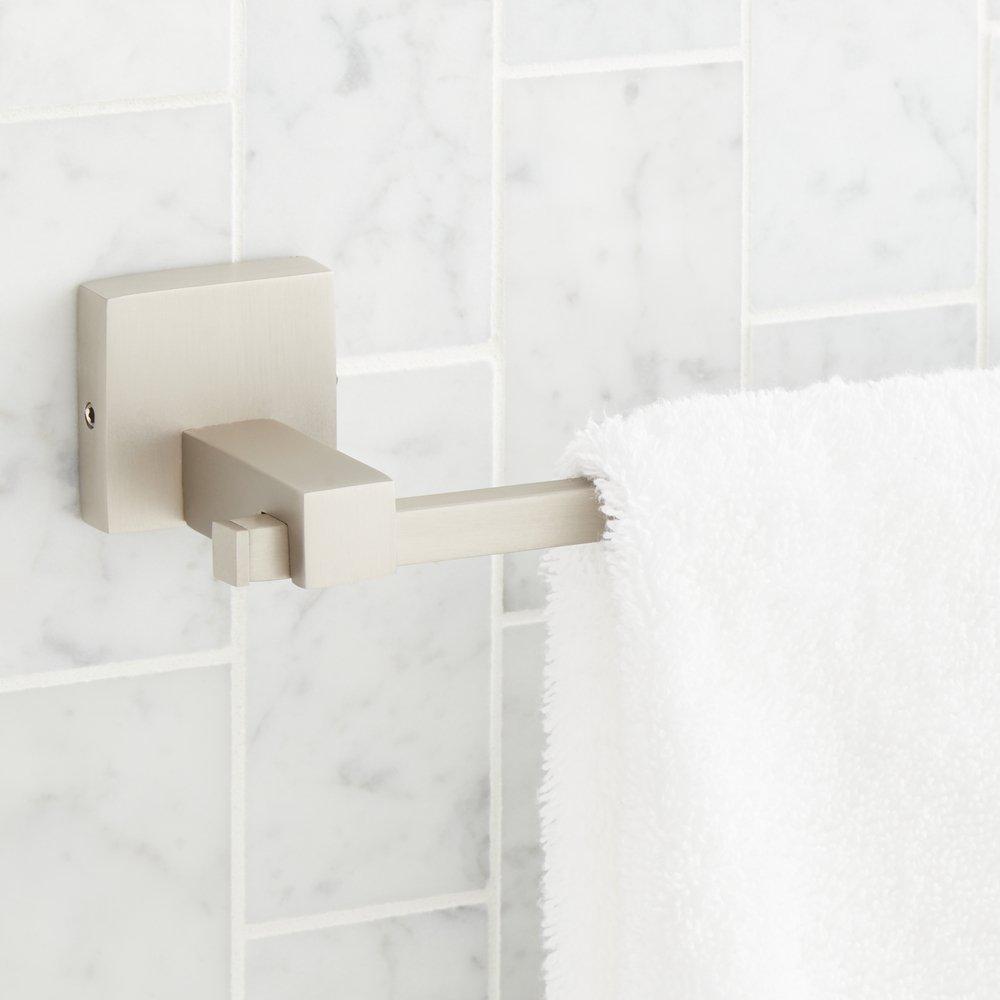 Signature Hardware Satin Nickel 24-1/4 in. Towel Bar 