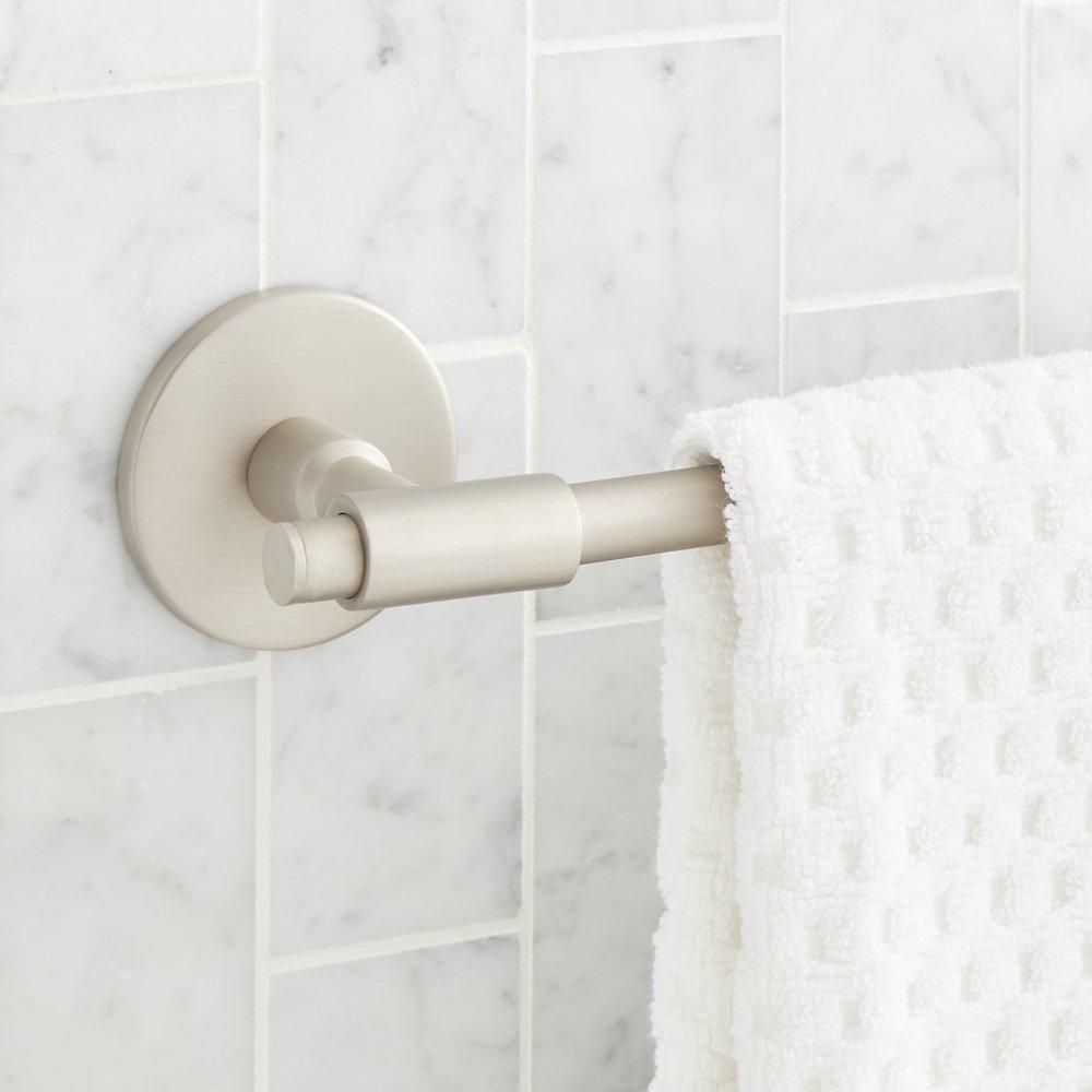 Signature Hardware Satin Nickel 23-5/8 in. Towel Bar 