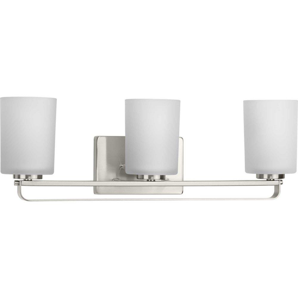 Progress Lighting Brushed Nickel 300W 3-Light Medium E-26 Vanity Fixture 