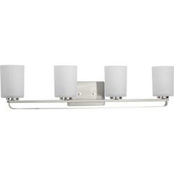 100W 4-Light Medium E-26 Vanity Fixture in White