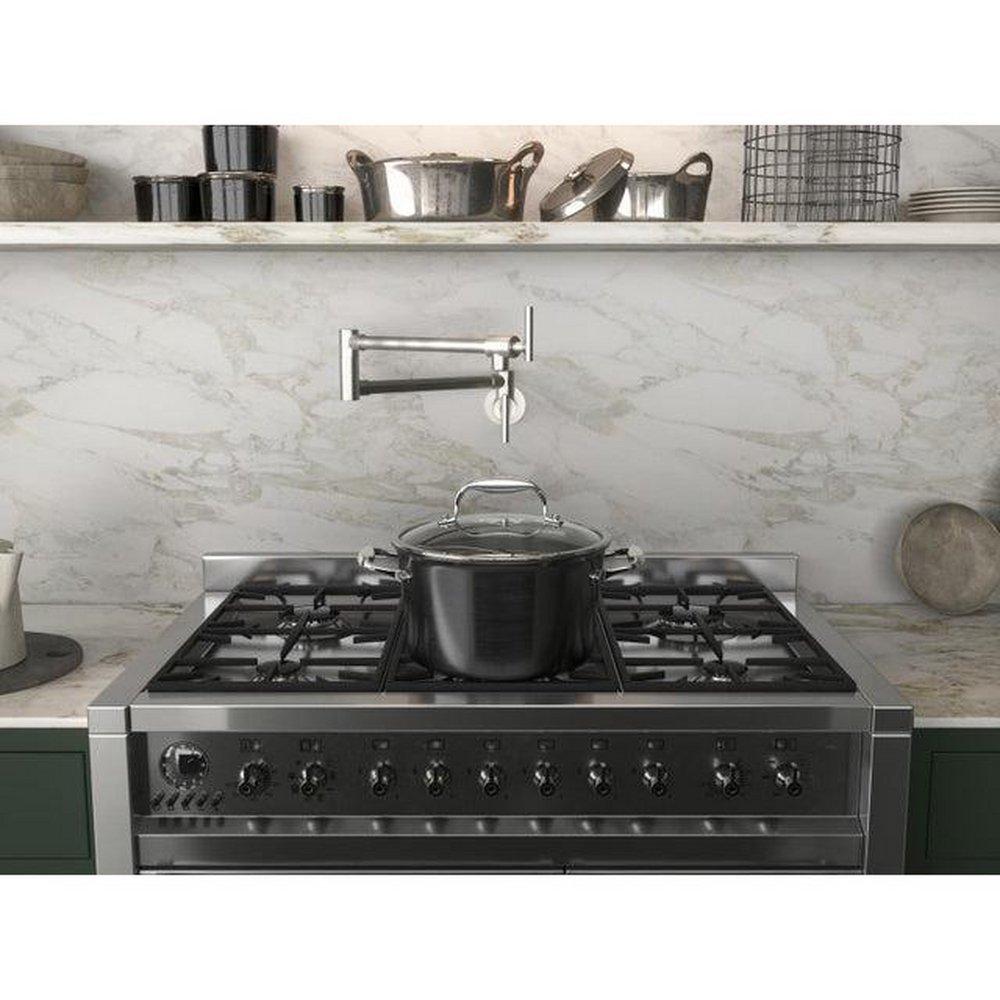 ANZZI Matte Black Two Handle Lever Pot Filler 