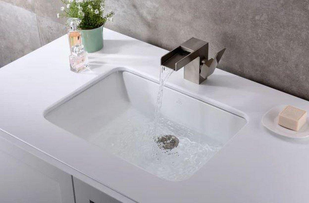 ANZZI&trade; White Vessel Mount and Undermount Bathroom Sink 