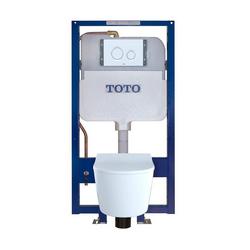 0.9/1.28 gpf Dual Flush Round Wall Mount Toilet in Cotton