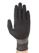 Ansell Occupational Healthcare Black Coated, Cut Resistant and Work Nitrile Foam Diamond, Knit, Plastic and Rubber Gloves 