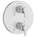 Two Handle Pressure Balancing Valve Trim with Diverter in Polished Chrome