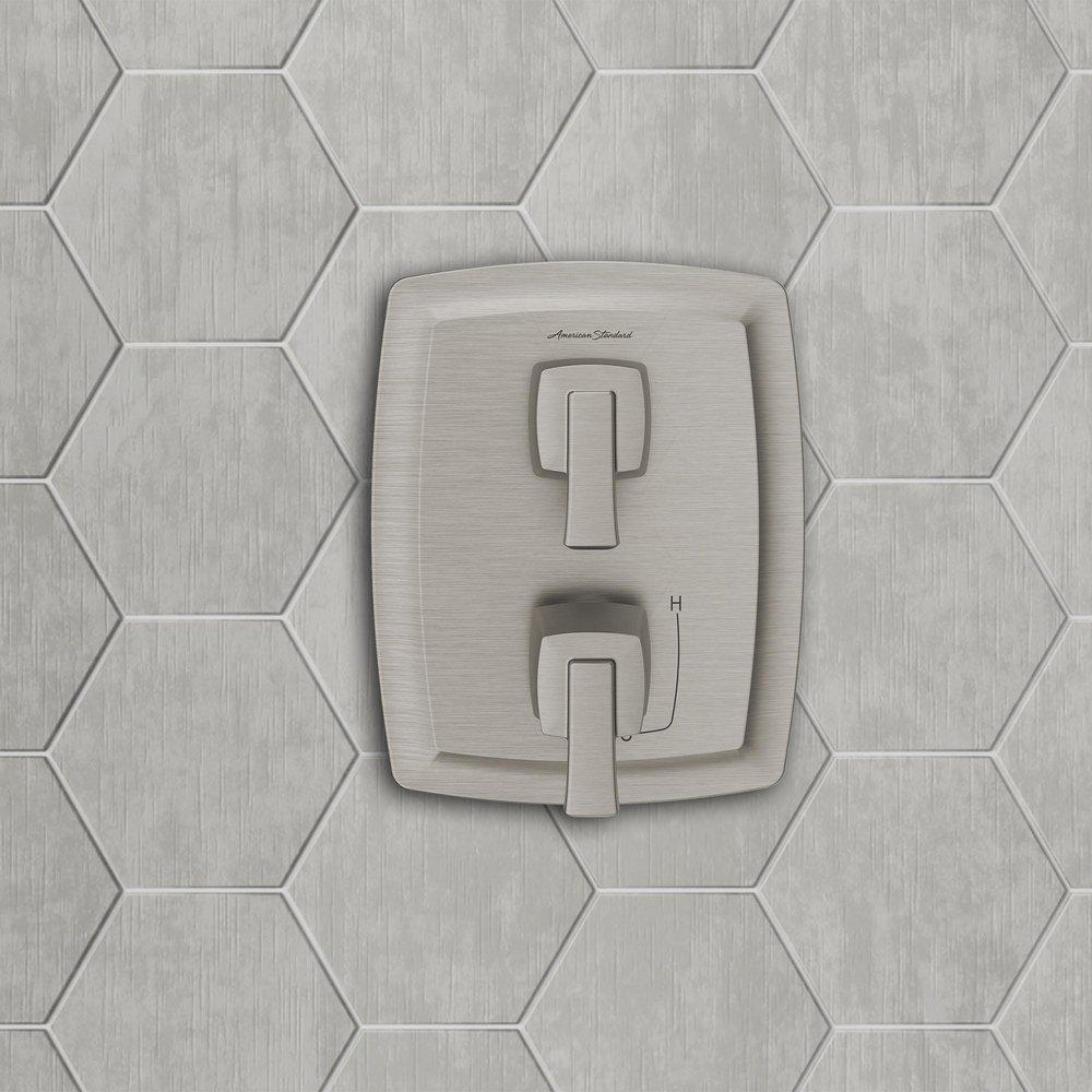 American Standard Brushed Nickel Two Handle Multi Function Bathtub & Shower Faucet (Trim Only) 