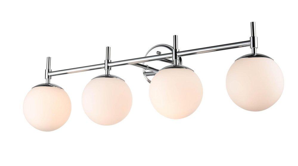 4-Light Vanity Fixture in Chrome 