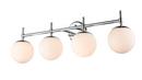 4-Light Vanity Fixture in Chrome 
