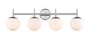 4-Light Vanity Fixture in Chrome