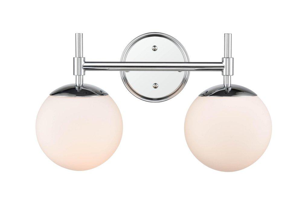 2-Light Vanity Fixture in Chrome 