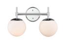 2-Light Vanity Fixture in Chrome