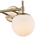 2-Light Vanity Fixture in Modern Gold 