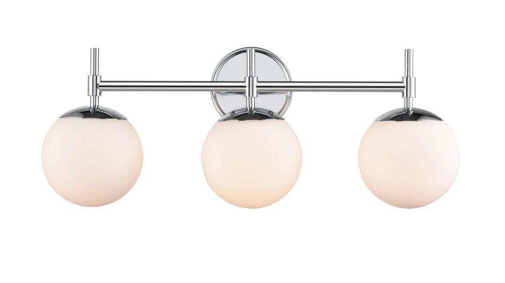 3-Light Vanity Fixture in Chrome 