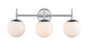 3-Light Vanity Fixture in Chrome 