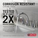 Two Handle Widespread Bathroom Sink Faucet in Chrome 
