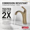 Single Handle Centerset Bathroom Sink Faucet in Champagne Bronze 